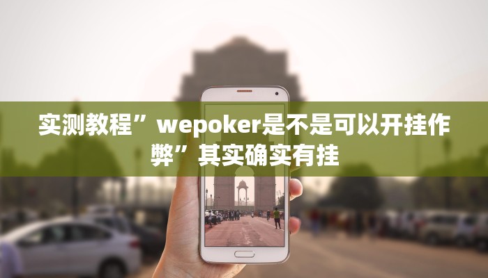 实测教程”wepoker是不是可以开挂作弊”其实确实有挂