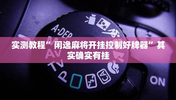实测教程”闲逸麻将开挂控制好牌器”其实确实有挂