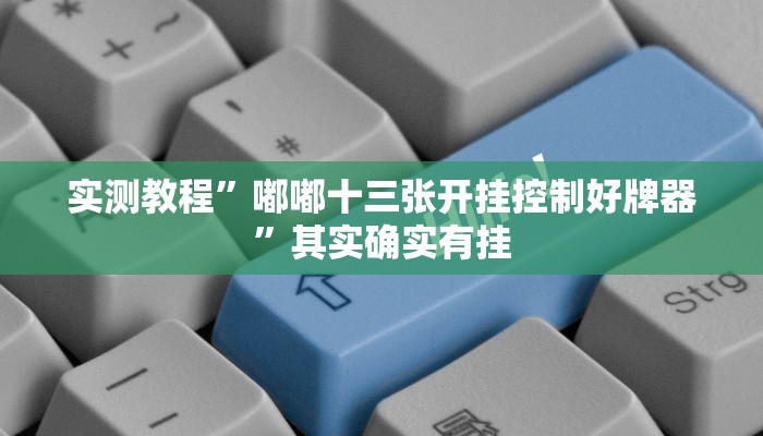 实测教程”嘟嘟十三张开挂控制好牌器”其实确实有挂