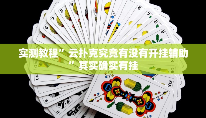 实测教程”云扑克究竟有没有开挂辅助”其实确实有挂