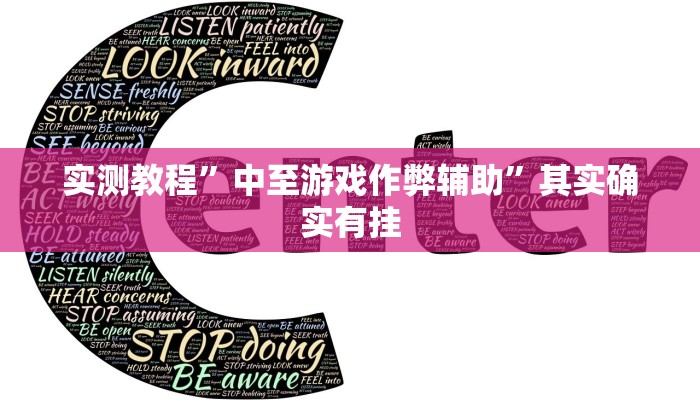 实测教程”中至游戏作弊辅助”其实确实有挂