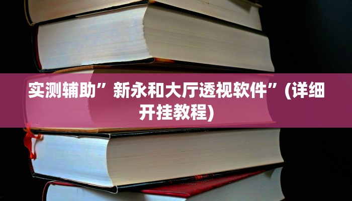 实测辅助”新永和大厅透视软件”(详细开挂教程)