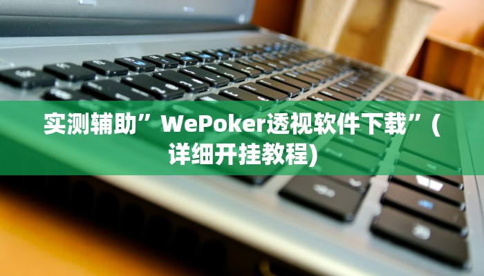 实测辅助”WePoker透视软件下载”(详细开挂教程)