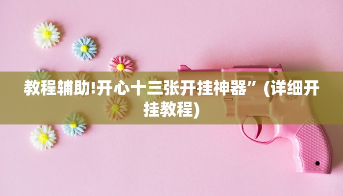 教程辅助!开心十三张开挂神器”(详细开挂教程)