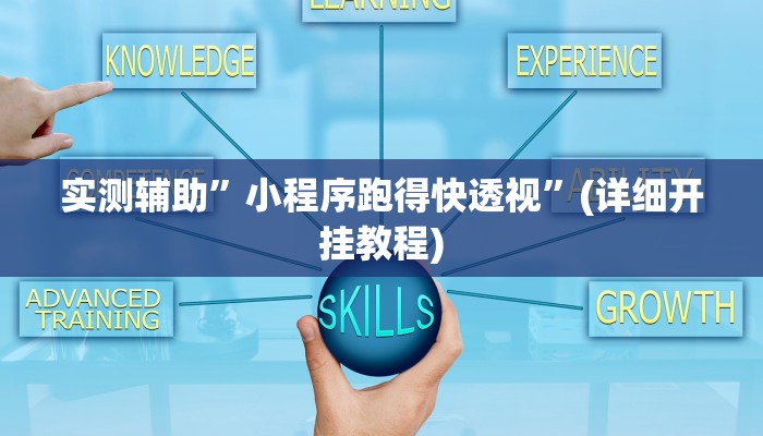 实测辅助”小程序跑得快透视”(详细开挂教程)