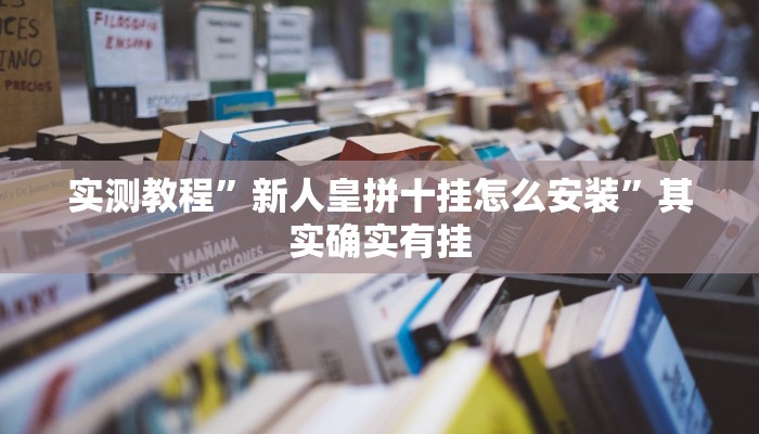 实测教程”新人皇拼十挂怎么安装”其实确实有挂