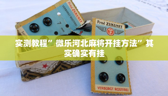 实测教程”微乐河北麻将开挂方法”其实确实有挂