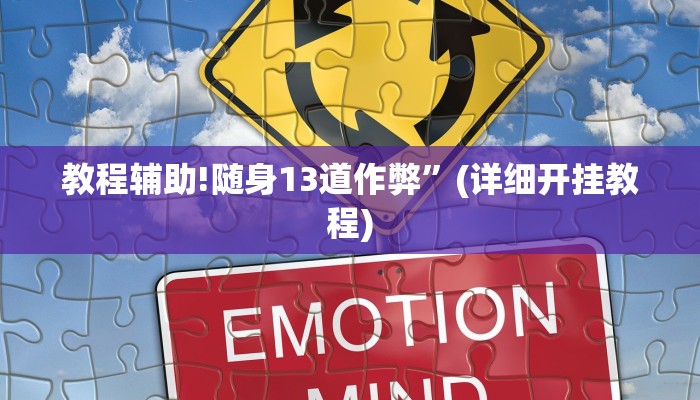 教程辅助!随身13道作弊”(详细开挂教程)