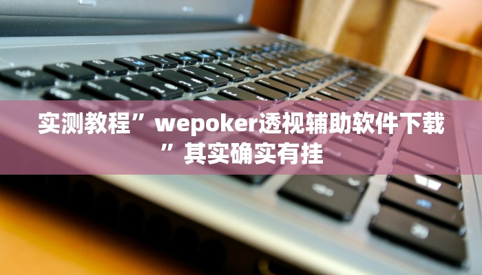 实测教程”wepoker透视辅助软件下载”其实确实有挂