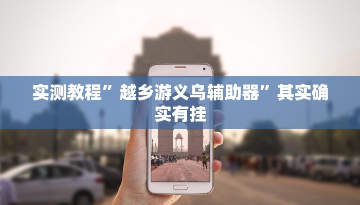 实测教程”越乡游义乌辅助器”其实确实有挂