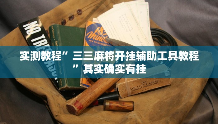 实测教程”三三麻将开挂辅助工具教程”其实确实有挂