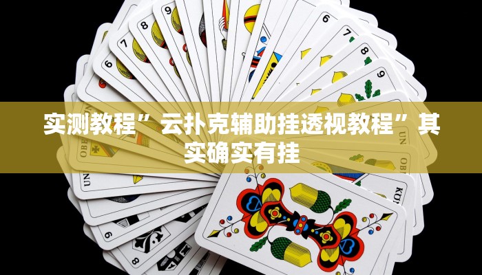 实测教程”云扑克辅助挂透视教程”其实确实有挂
