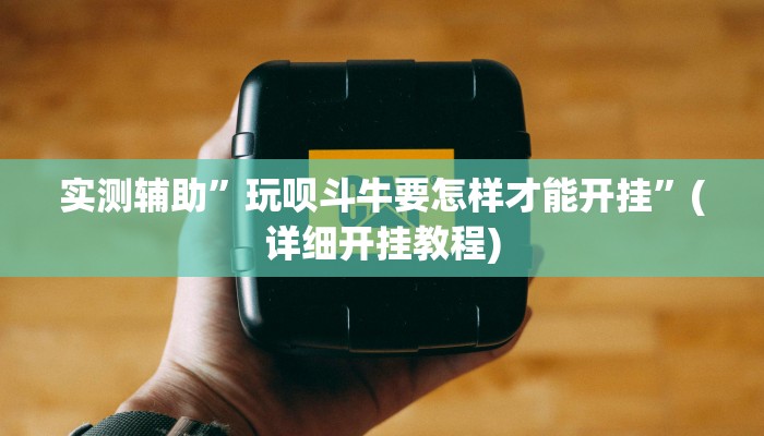 实测辅助”玩呗斗牛要怎样才能开挂”(详细开挂教程)