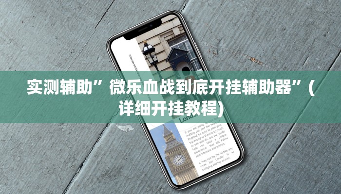 实测辅助”微乐血战到底开挂辅助器”(详细开挂教程)