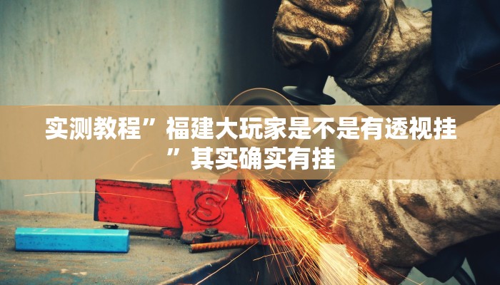 实测教程”福建大玩家是不是有透视挂”其实确实有挂