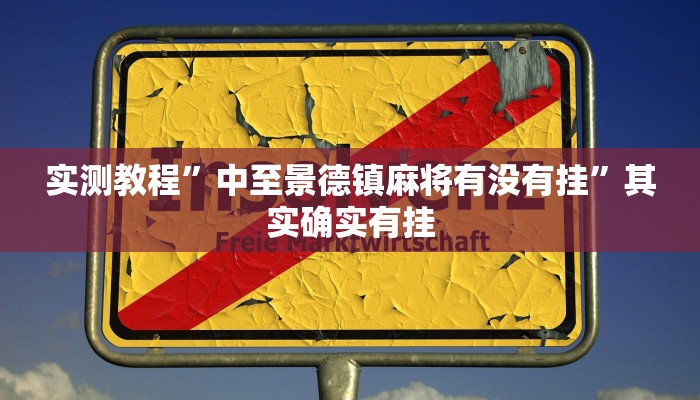 实测教程”中至景德镇麻将有没有挂”其实确实有挂