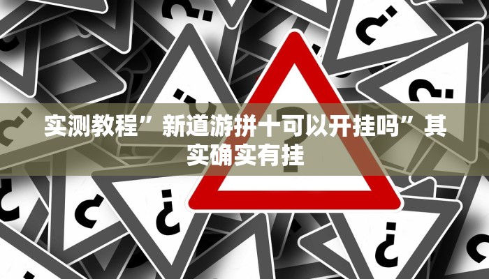 实测教程”新道游拼十可以开挂吗”其实确实有挂