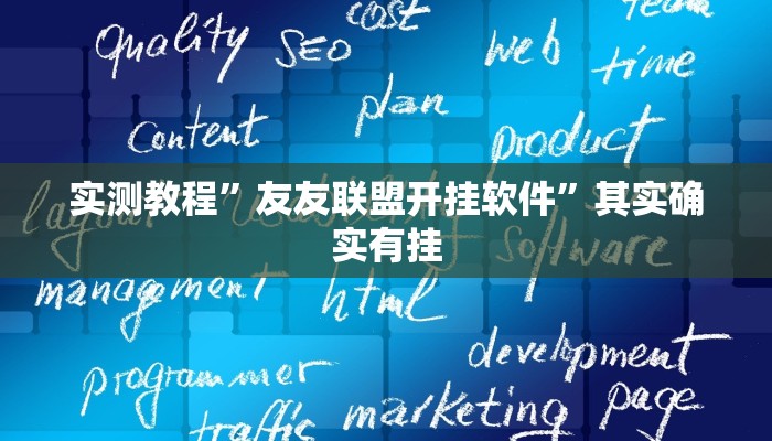 实测教程”友友联盟开挂软件”其实确实有挂