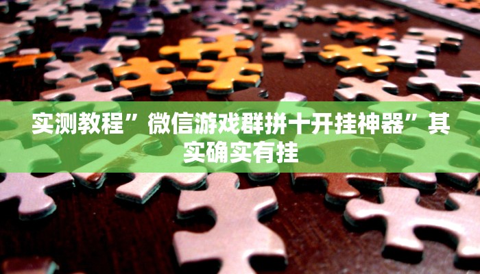 实测教程”微信游戏群拼十开挂神器”其实确实有挂