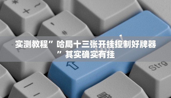 实测教程”哈局十三张开挂控制好牌器”其实确实有挂
