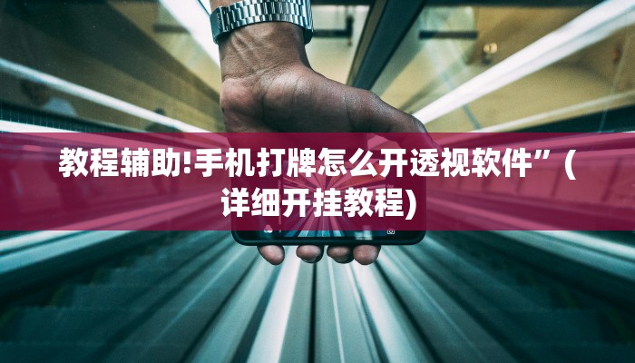 教程辅助!手机打牌怎么开透视软件”(详细开挂教程)