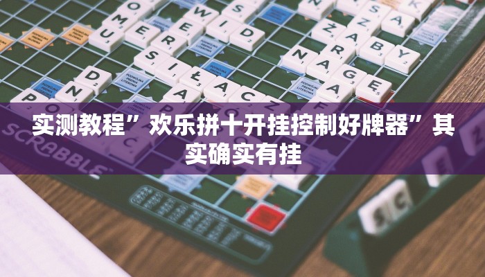 实测教程”欢乐拼十开挂控制好牌器”其实确实有挂