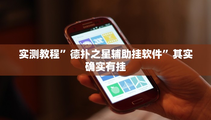 实测教程”德扑之星辅助挂软件”其实确实有挂