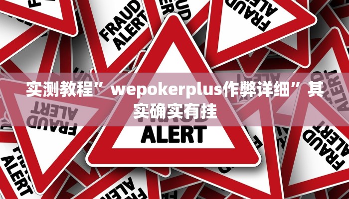 实测教程”wepokerplus作弊详细”其实确实有挂