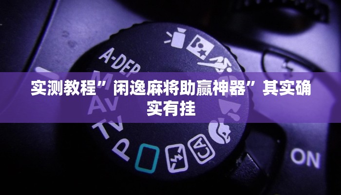 实测教程”闲逸麻将助赢神器”其实确实有挂