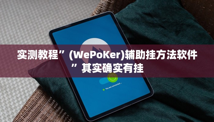 实测教程”(WePoKer)辅助挂方法软件”其实确实有挂