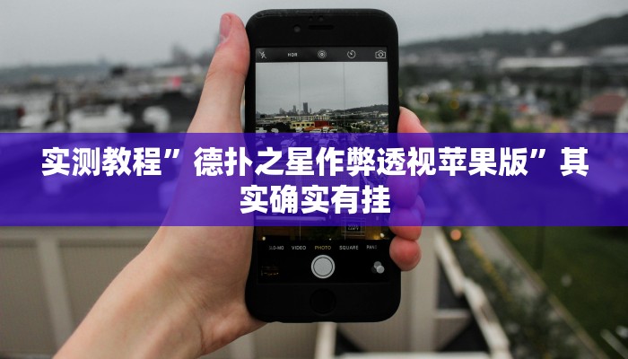 实测教程”德扑之星作弊透视苹果版”其实确实有挂