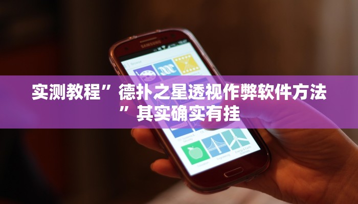 实测教程”德扑之星透视作弊软件方法”其实确实有挂