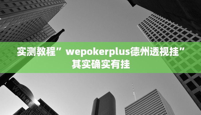 实测教程”wepokerplus德州透视挂”其实确实有挂