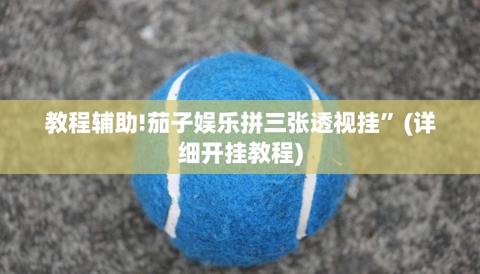 教程辅助!茄子娱乐拼三张透视挂”(详细开挂教程)