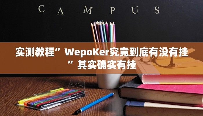 实测教程”WepoKer究竟到底有没有挂”其实确实有挂