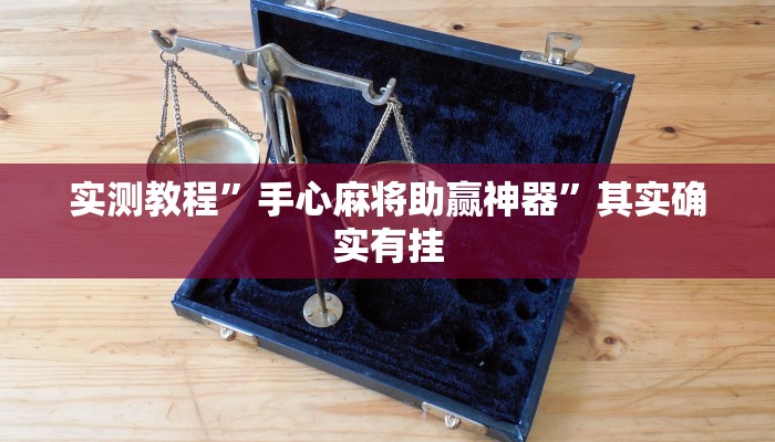 实测教程”手心麻将助赢神器”其实确实有挂