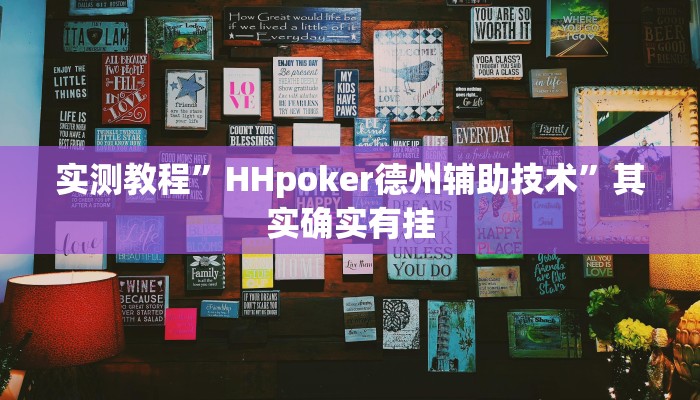 实测教程”HHpoker德州辅助技术”其实确实有挂