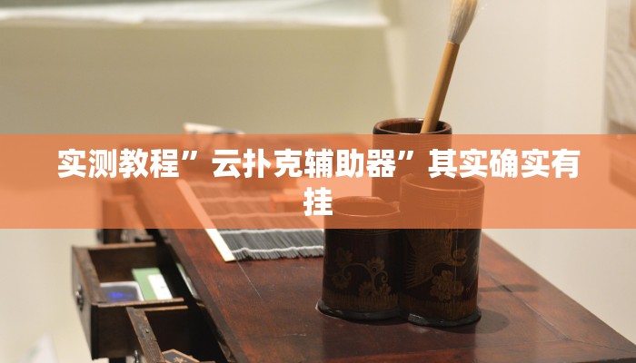 实测教程”云扑克辅助器”其实确实有挂
