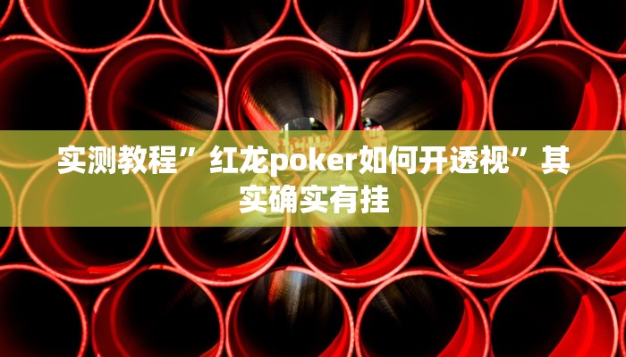 实测教程”红龙poker如何开透视”其实确实有挂