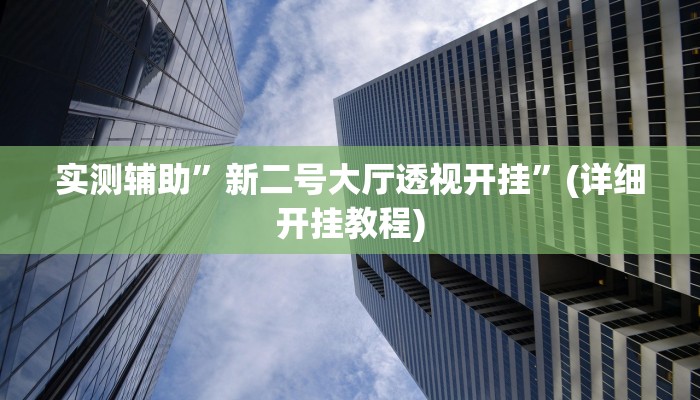 教程辅助!福建十三张开挂透视辅助”(详细开挂教程)