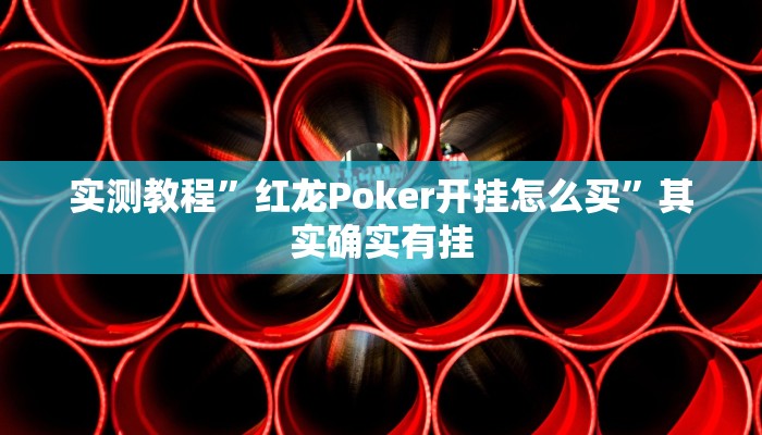 实测教程”红龙Poker开挂怎么买”其实确实有挂