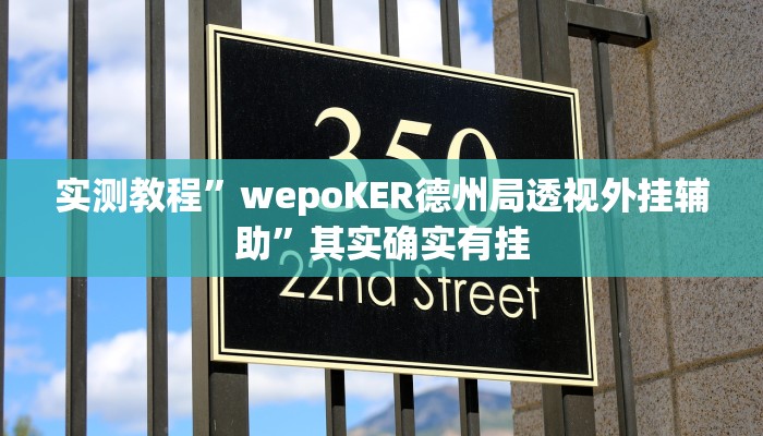 实测教程”wepoKER德州局透视外挂辅助”其实确实有挂
