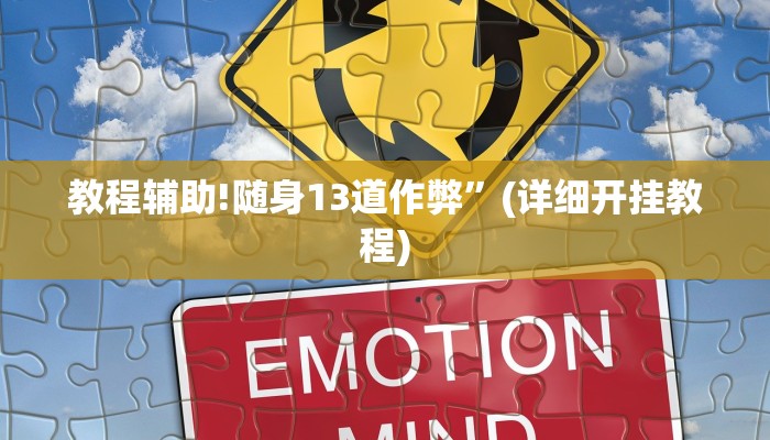 教程辅助!随身13道作弊”(详细开挂教程)