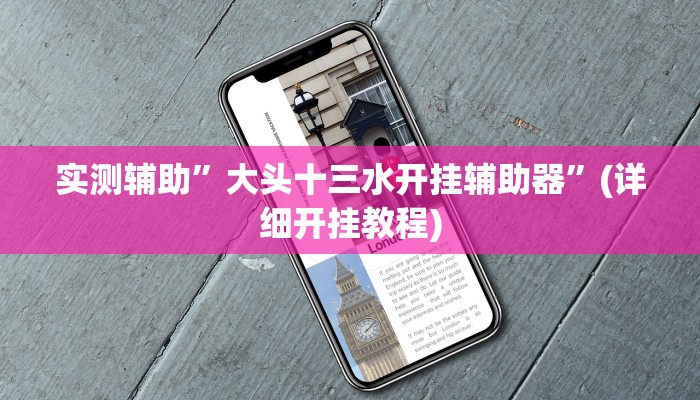 实测辅助”大头十三水开挂辅助器”(详细开挂教程)