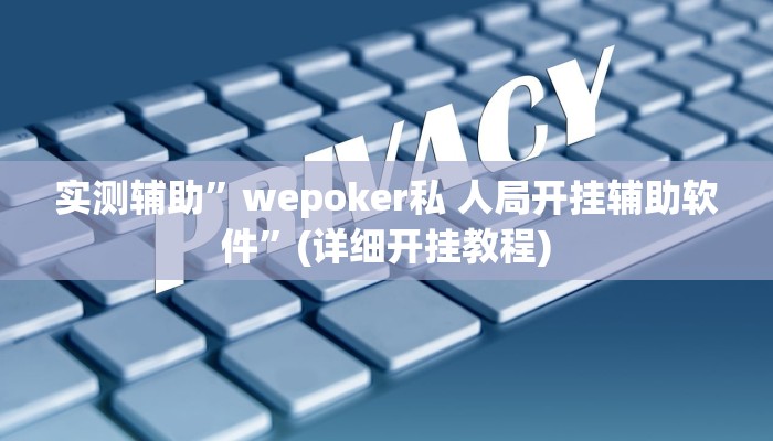 实测辅助”wepoker私 人局开挂辅助软件”(详细开挂教程)