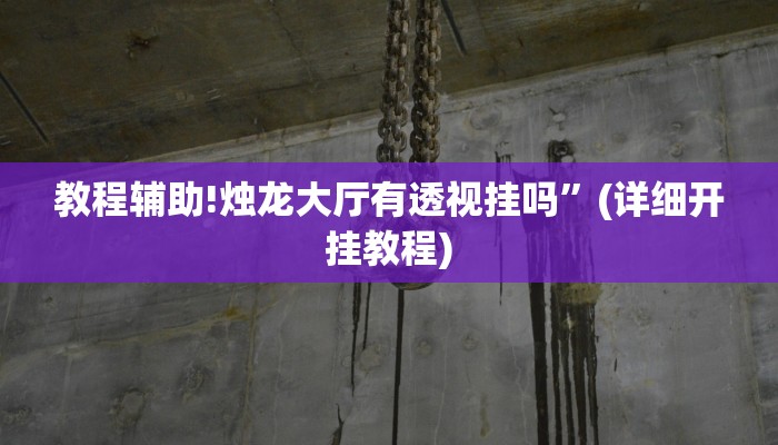 教程辅助!烛龙大厅有透视挂吗”(详细开挂教程)
