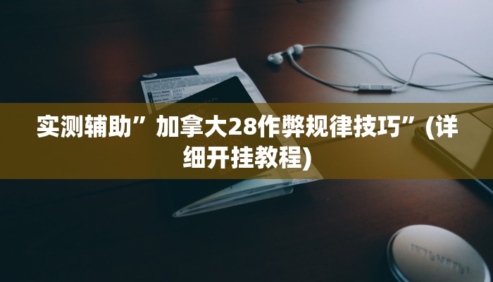 实测辅助”加拿大28作弊规律技巧”(详细开挂教程)