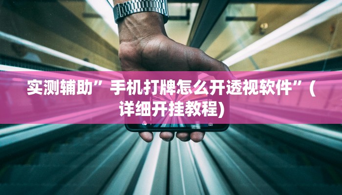 实测辅助”手机打牌怎么开透视软件”(详细开挂教程)