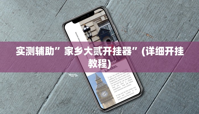 实测辅助”家乡大贰开挂器”(详细开挂教程)