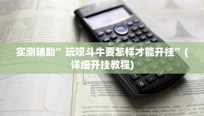 实测辅助”玩呗斗牛要怎样才能开挂”(详细开挂教程)